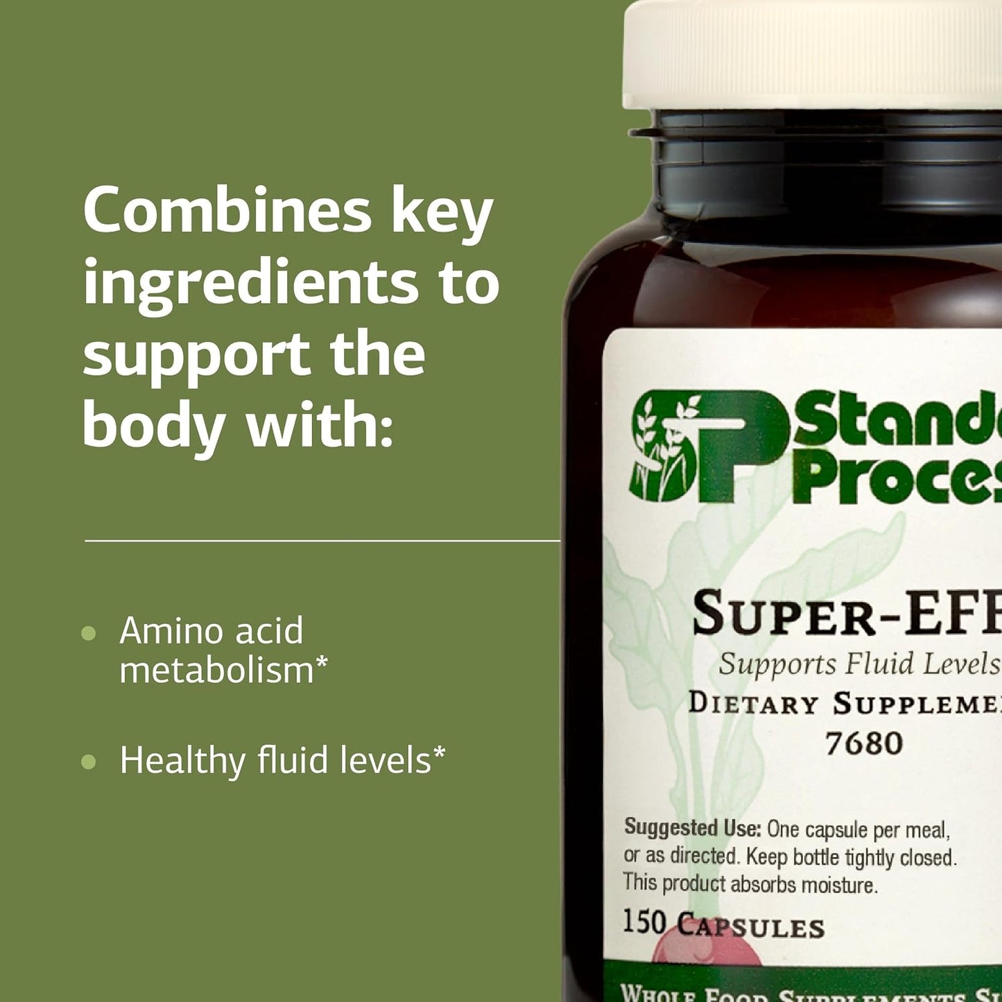 Standard Process Super-EFF Fluid Level Dietary Supplement - 150 Capsules - görsel 4
