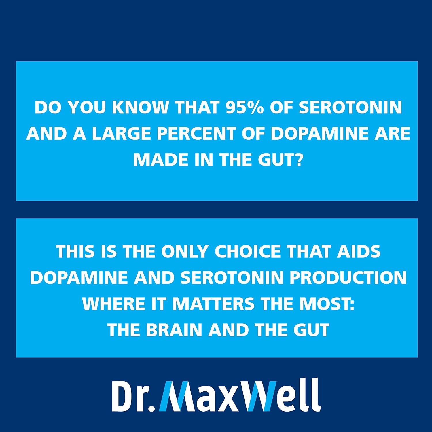 Dr. Maxwell Serotonin and Dopamine Food Supplements with Mood Probiotic, 5-in-1 Support - görsel 3