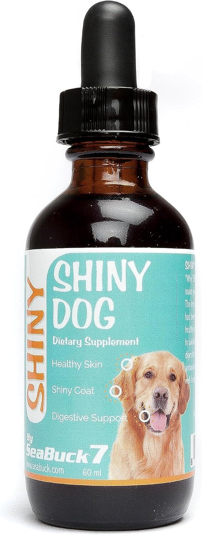 SeaBuck 7 Shiny Dog Sea Buckthorn Oil for Dogs, 60ml – Image 1