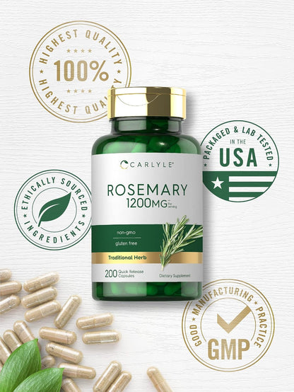 Carlyle Rosemary Capsules, 200 Count