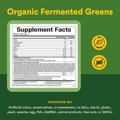 Whole Earth & Sea Organic Fermented Greens Powder - Chocolate (440 g)