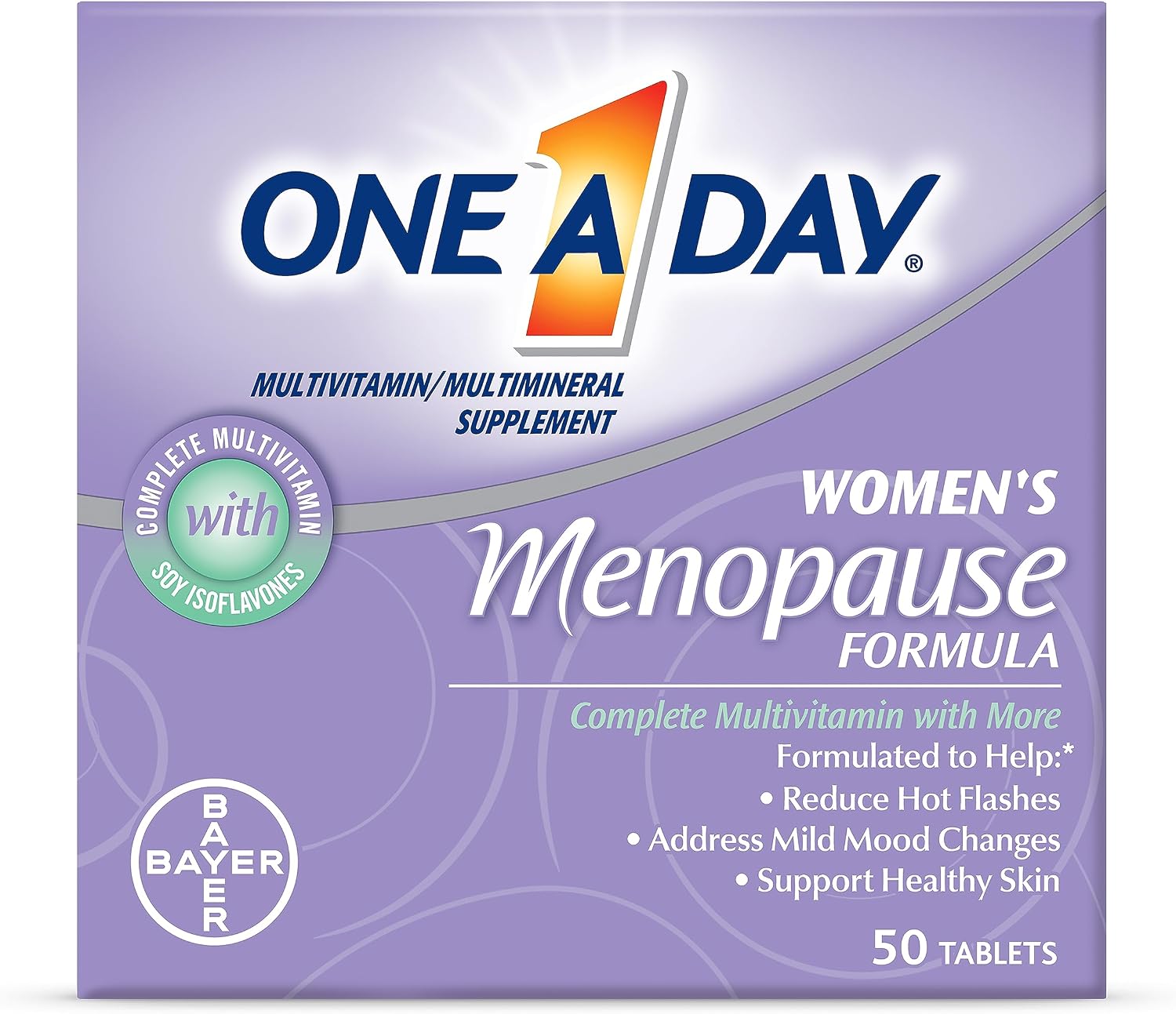 One A Day Women's Menopause Multivitamin with Soya Isoflavones, 50 Tablets - görsel 1