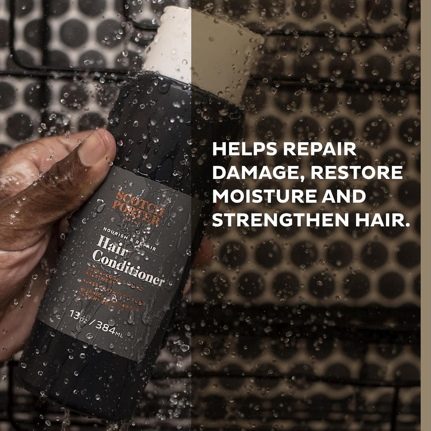 Scotch Porter Curls & Waves Conditioner for Men (13oz, 3-Pack) - görsel 4