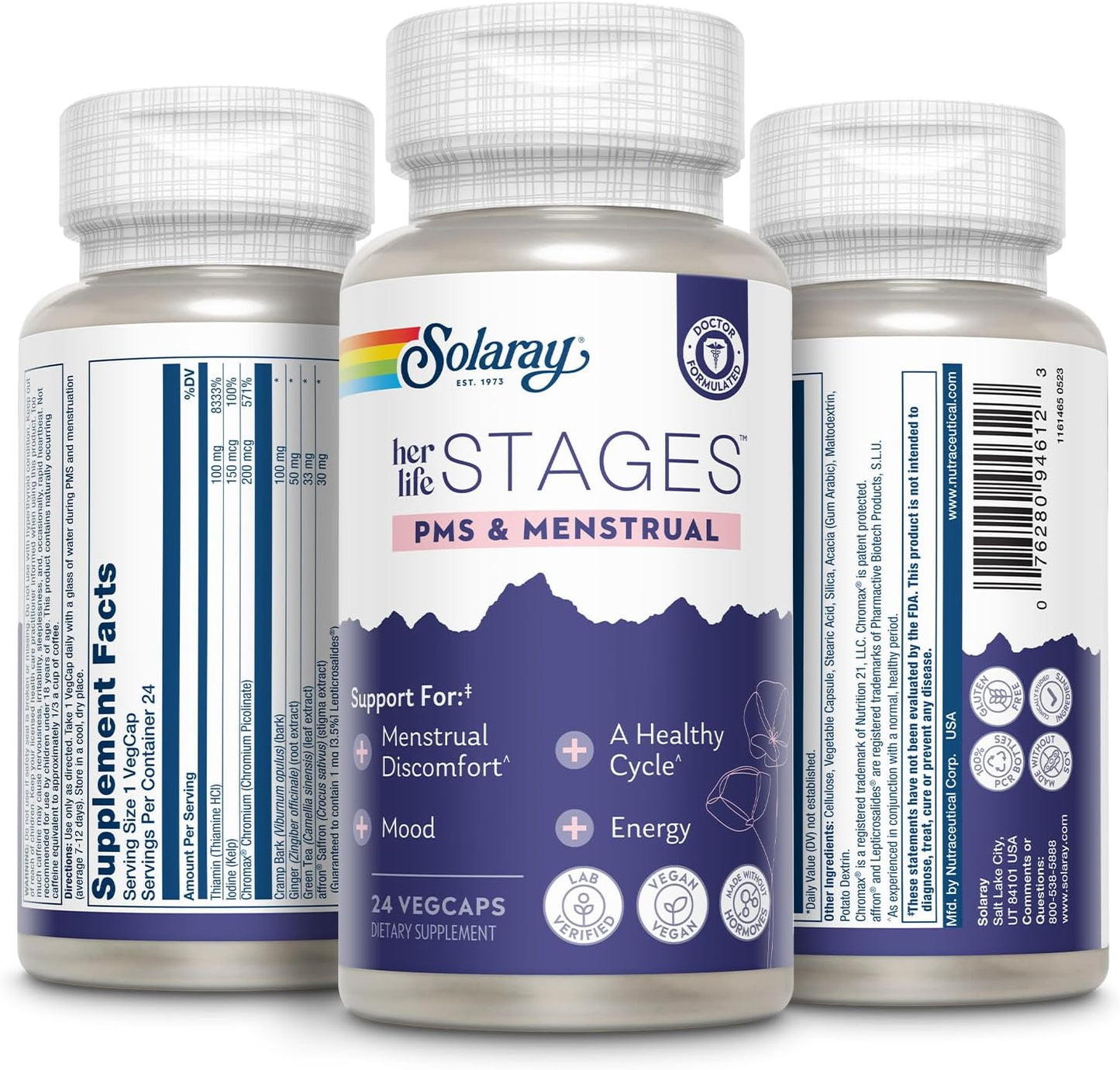 Solaray PMS & Menstrual Support – 24 VegCaps - görsel 7