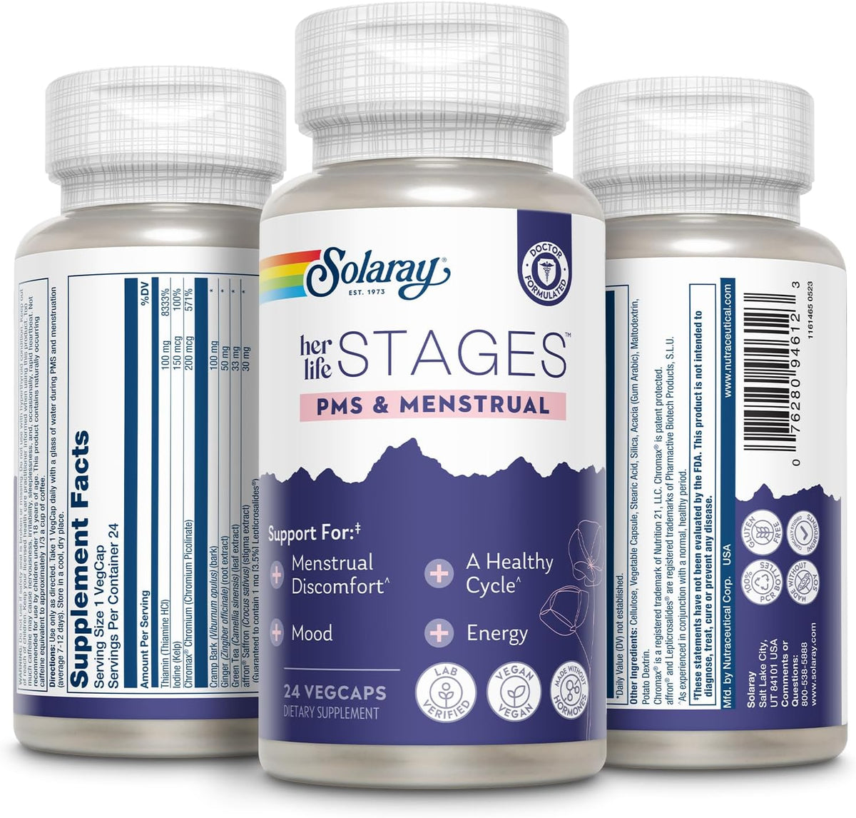 Solaray PMS & Menstrual Support – 24 VegCaps - görsel 7