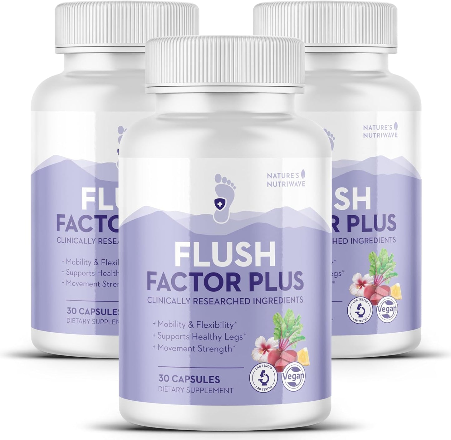 Flush Factor Plus – Original Formula – 30 Caps, 3-Month Supply - görsel 1