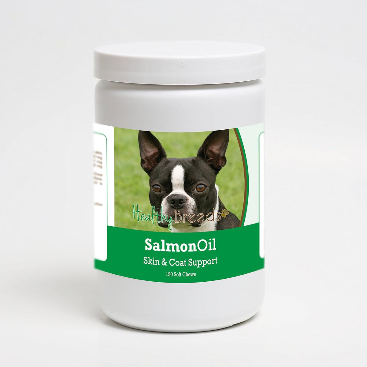Healthy Breeds Boston Terrier Salmon Oil Soft Chews 120 Count - görsel 1