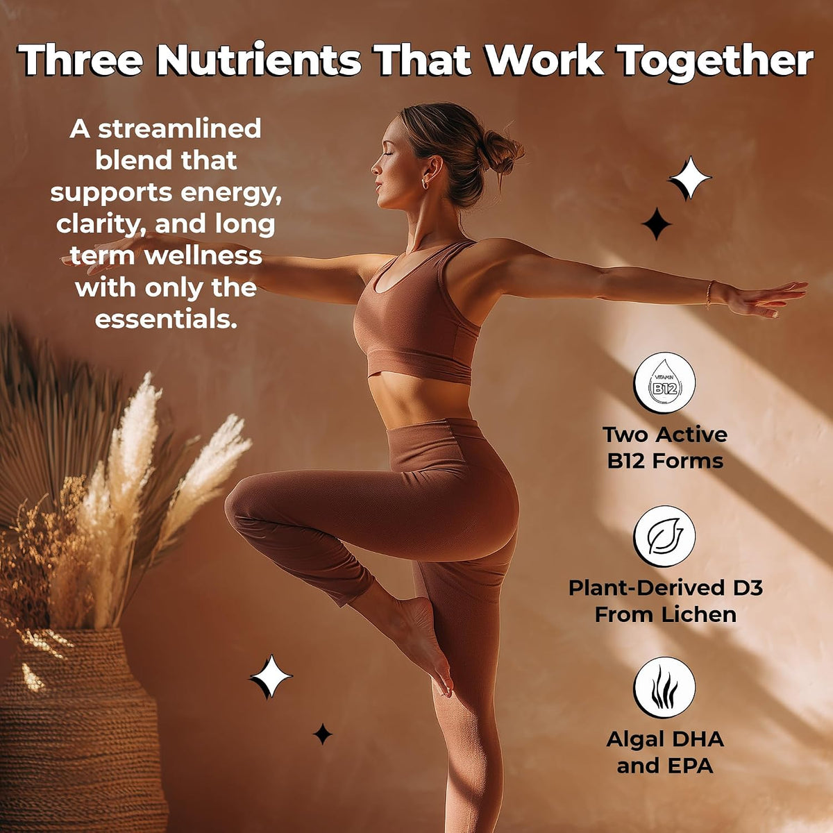 Future Kind 3 in 1 Daily Multivitamin - Vegan B12, D3, and Omega-3 Softgels - 60 Count - görsel 5