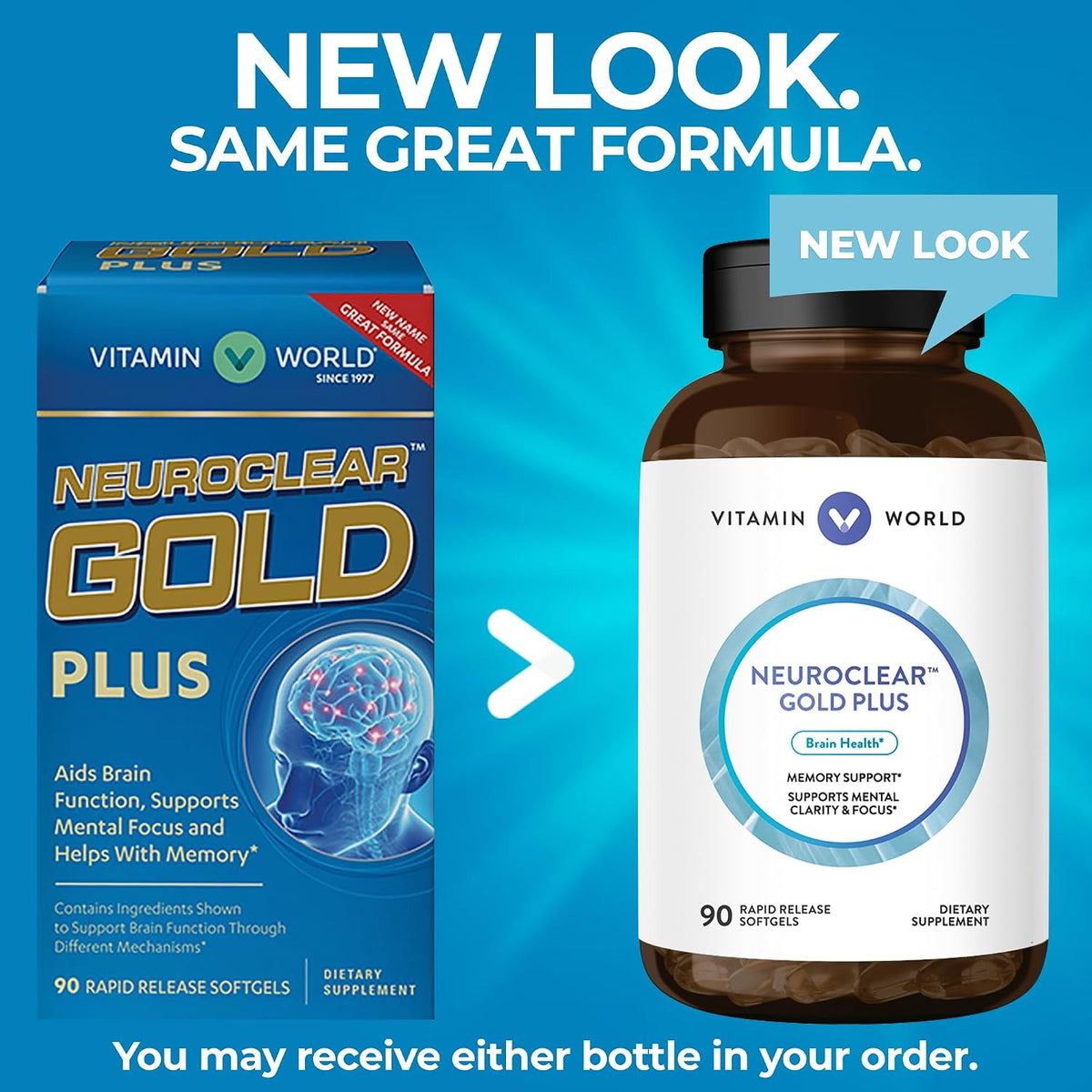Vitamin World NeuroClear Gold Plus 90 Softgels - görsel 3
