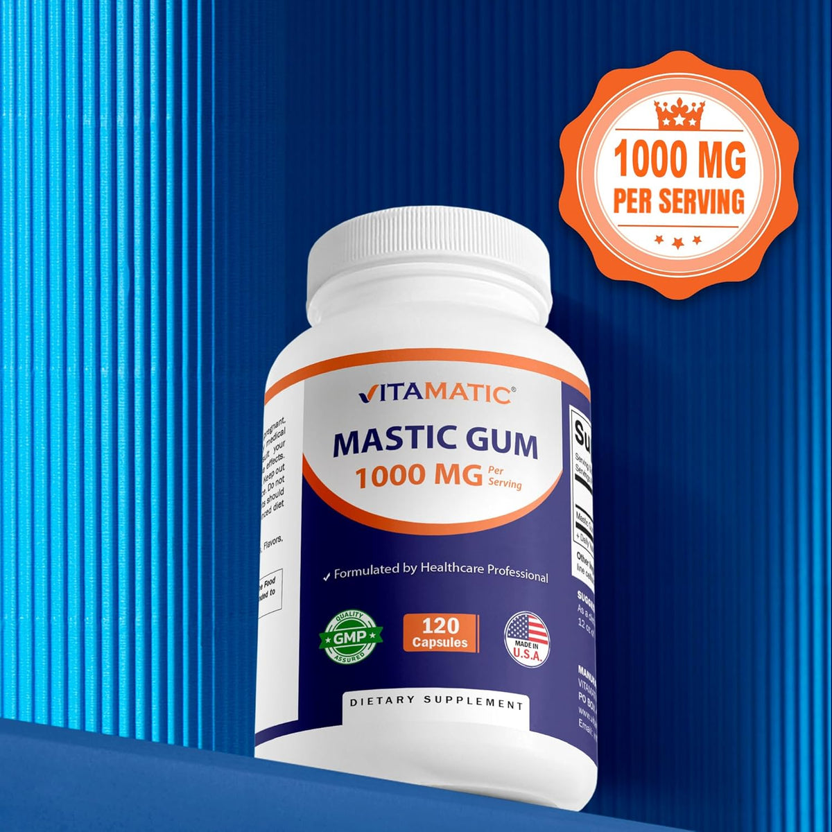 Vitamatic Mastic Gum 1000mg – Digestive, Gastrointestinal, Immune & Oral Support (120 capsules) - görsel 7