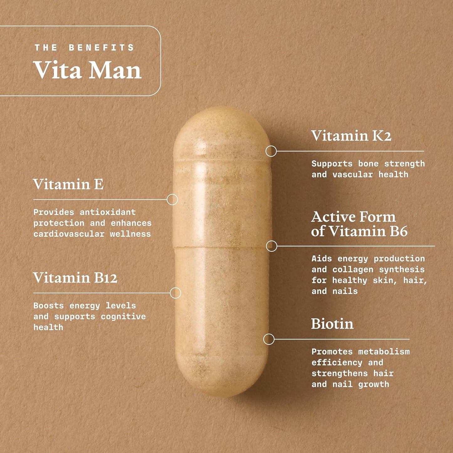 Ultra Life Sport VITA Man Premium Men's Multivitamin - 30 Capsules - görsel 3
