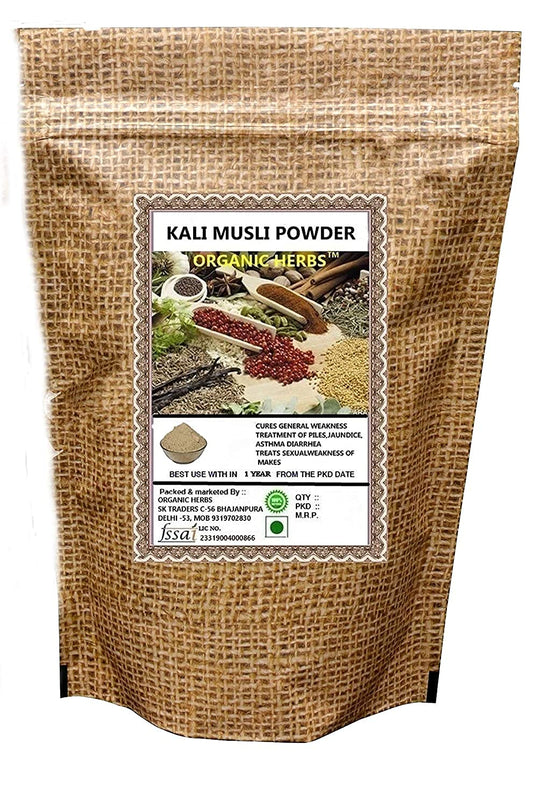 Admart Organic Herbs Black Musli (Kali Musli) Powder 100g