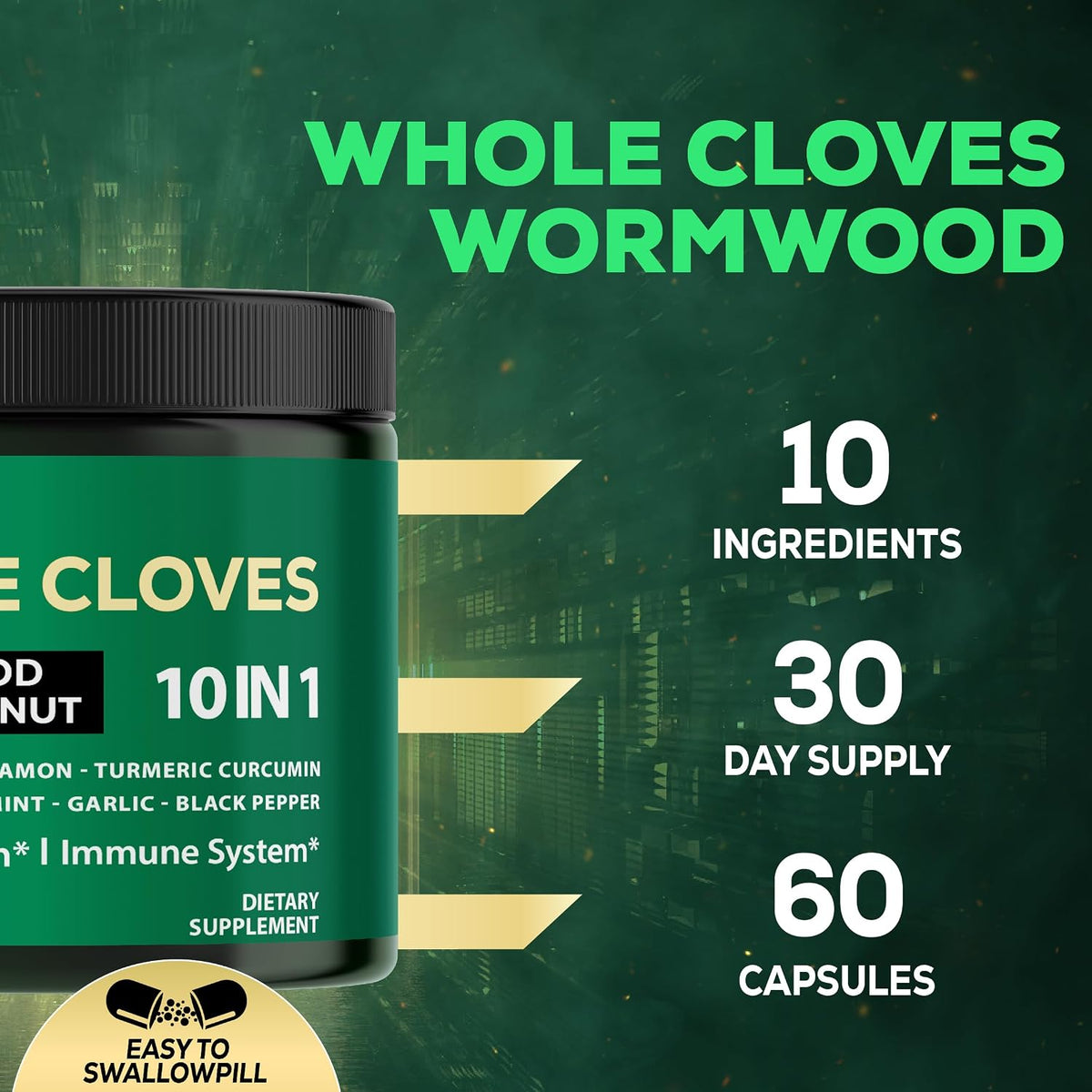 Satoomi 10in1 Clove Supplement - 60 Capsules - görsel 3