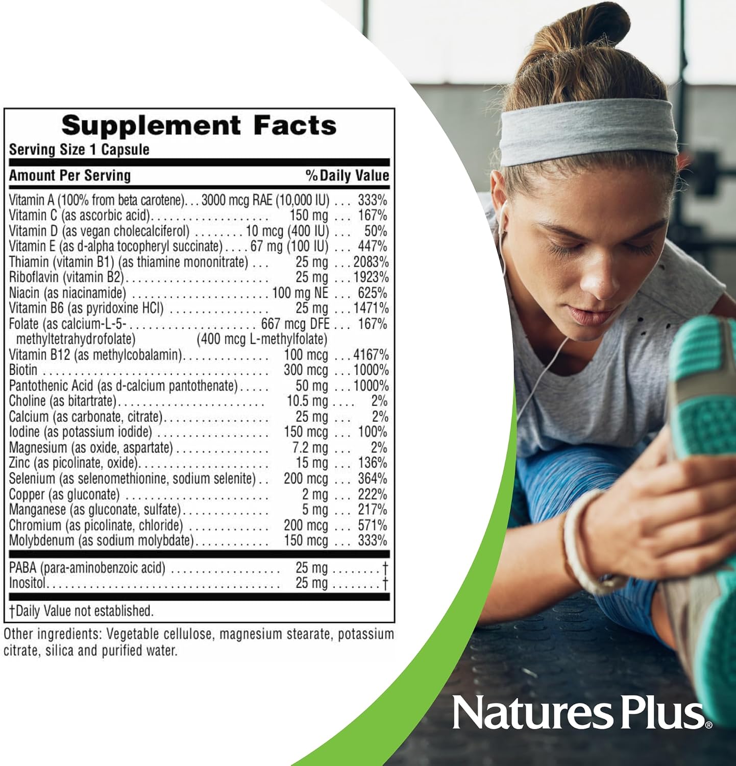 Nature's Plus Ultra One Daily Iron-Free Multivitamin - 90 Capsules - görsel 5