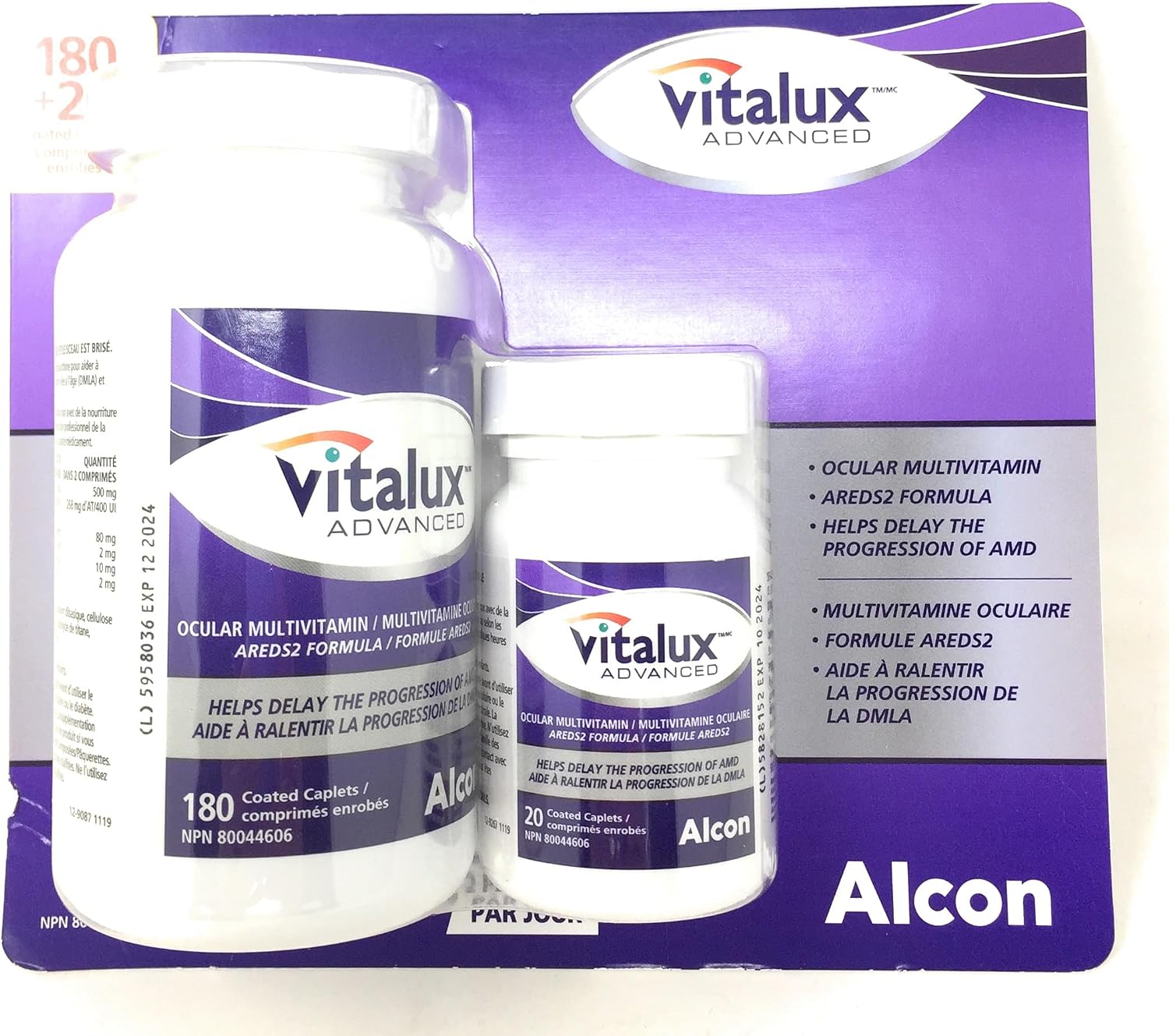 Vitalux Advanced Ocular Multivitamin, 180 Caplets - görsel 1