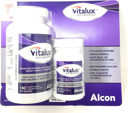 Vitalux Advanced Ocular Multivitamin, 180 Caplets