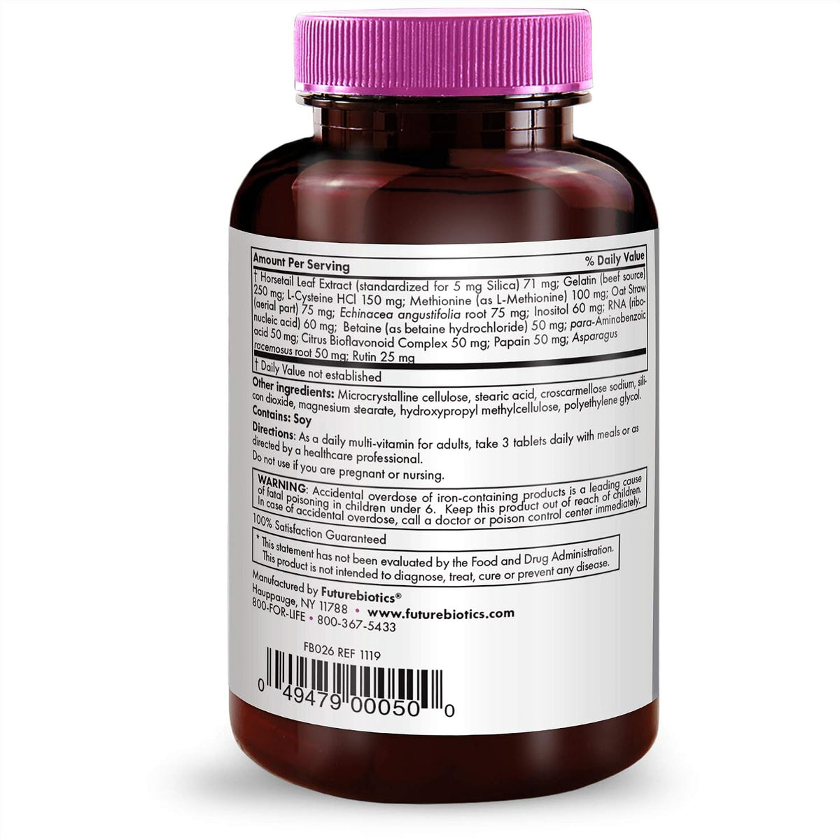 Futurebiotics Hair, Skin and Nails Beauty Multivitamin, 75 Tablets - görsel 7