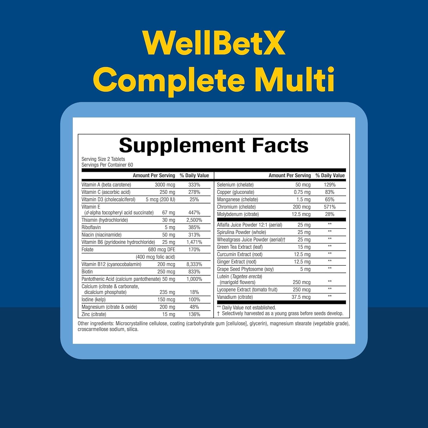 WellBetX Complete Multi – 120 Tablets by Natural Factors - görsel 4