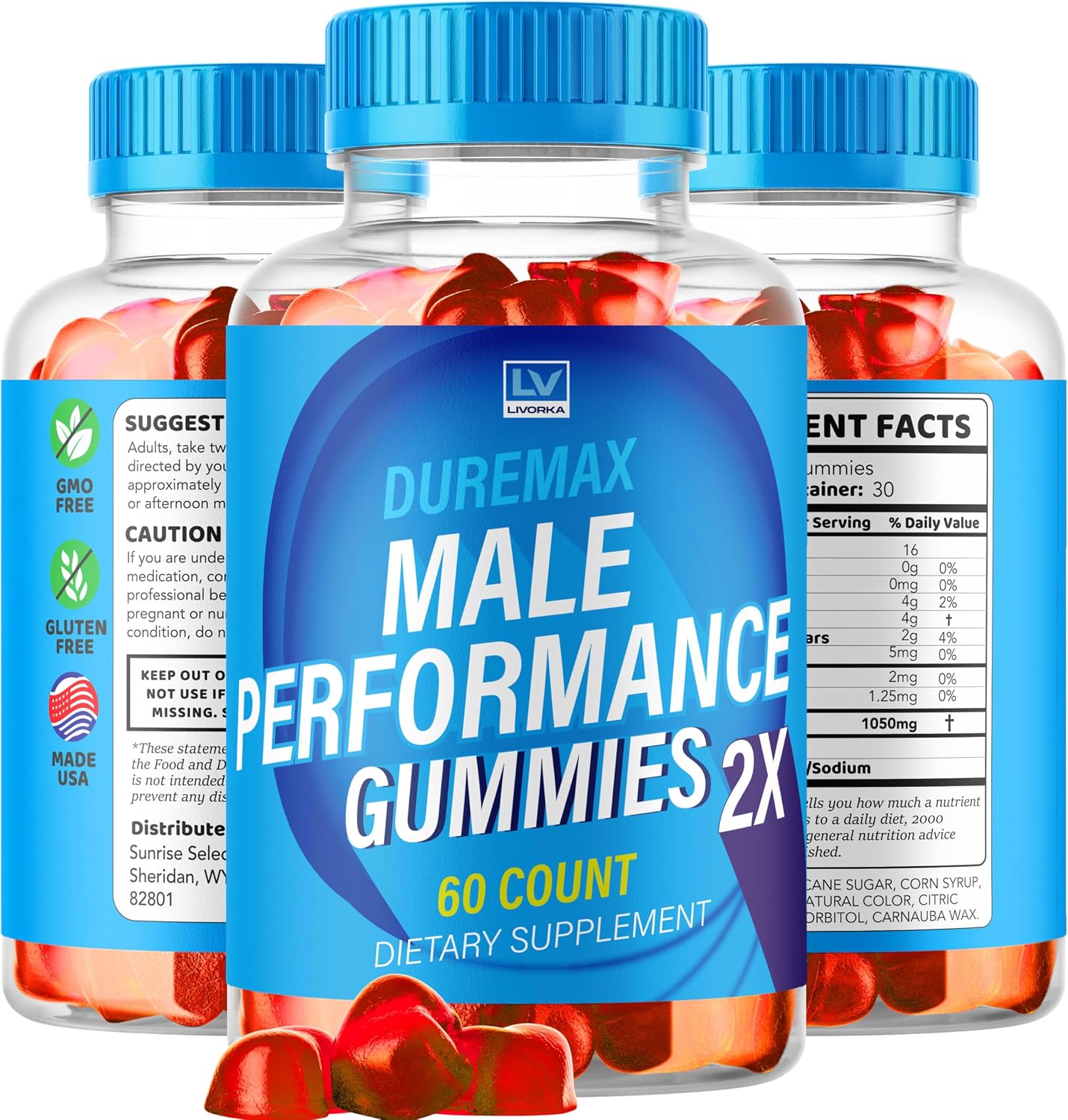 Duremax Max Performance Gummies (5 Pack) - 300 Gummies - görsel 5