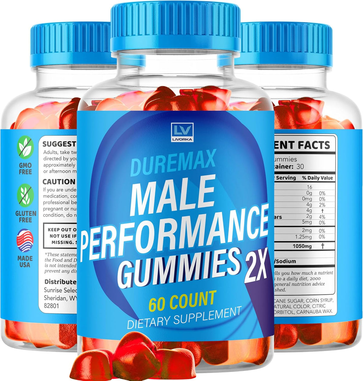 Duremax Max Performance Gummies (5 Pack) - 300 Gummies - görsel 5
