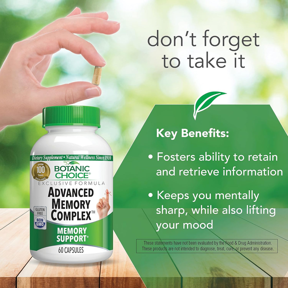 Botanic Choice Advanced Memory Complex - 60 Capsules - görsel 4