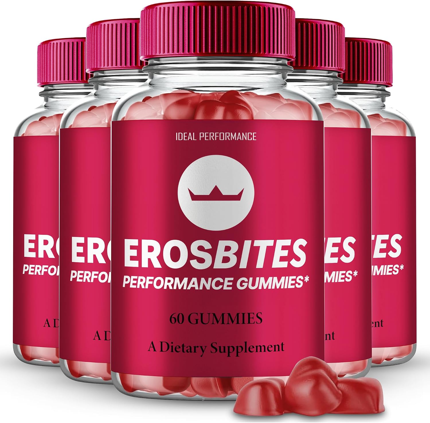 Eros Bites Gummies for Men - Maximum Strength All Natural Support (5 Pack) - görsel 1