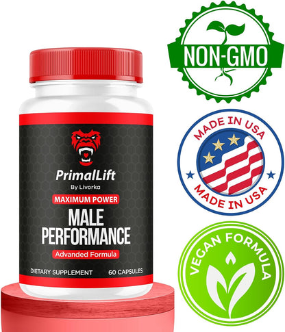 Primal Lift - All Natural Men's Multivitamin Supplement (5-Month Supply, 300 Capsules)