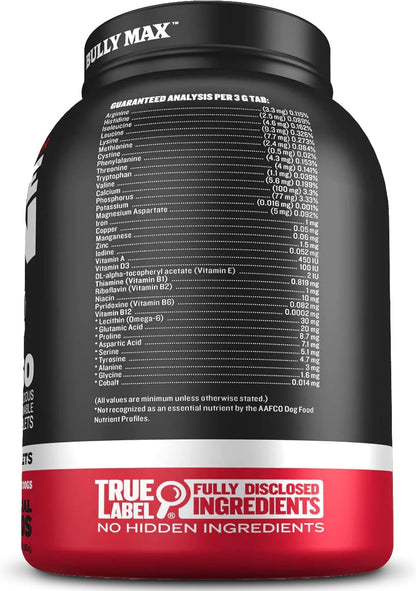 Bully Max 2-in-1 Muscle Builder Chewable Tablets for Dogs - 60 Tablets (2 Bottles)