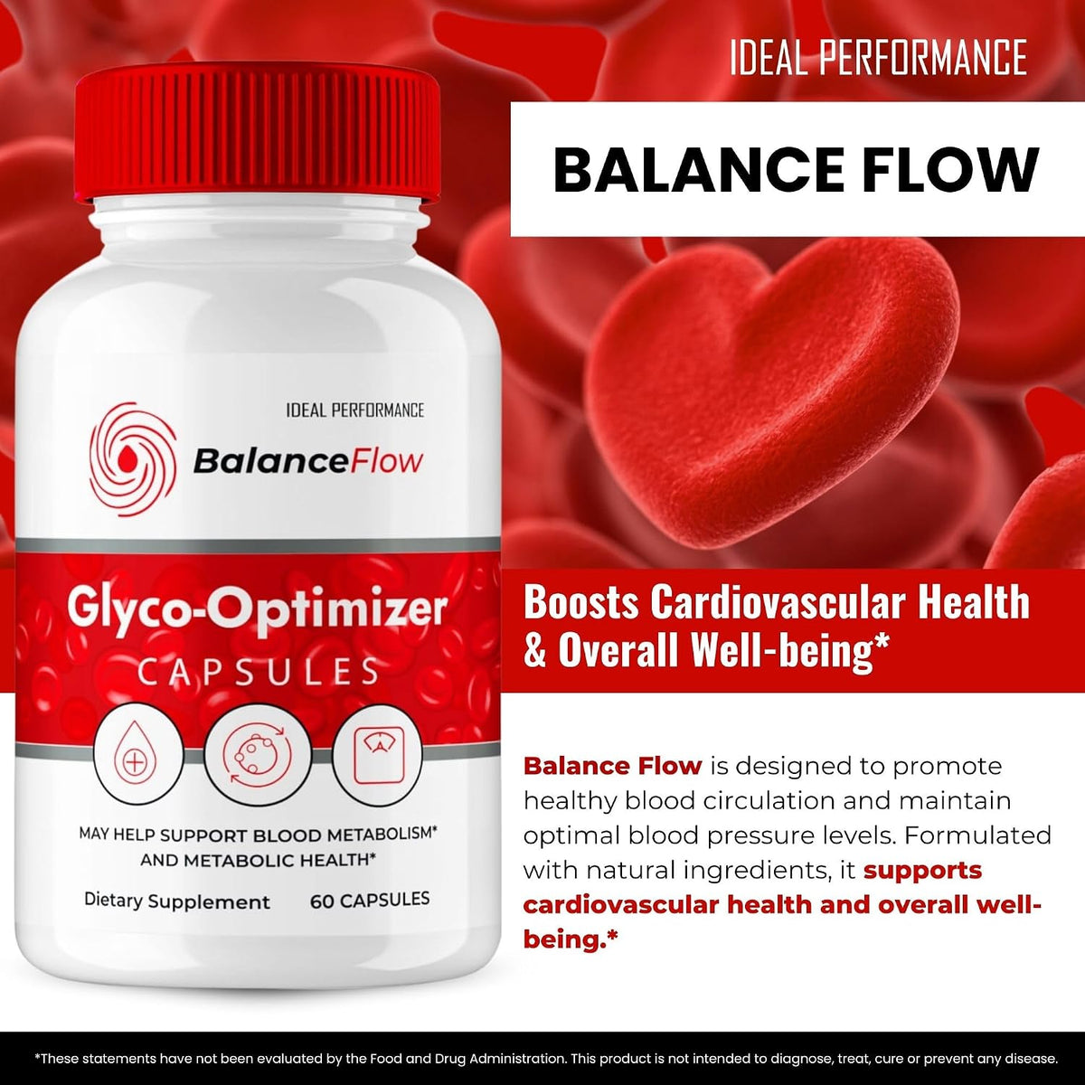 Balance Flow Glyco Optimiser Supplement Capsules - Maximum Strength All Natural Formula (5 Pack) - görsel 4