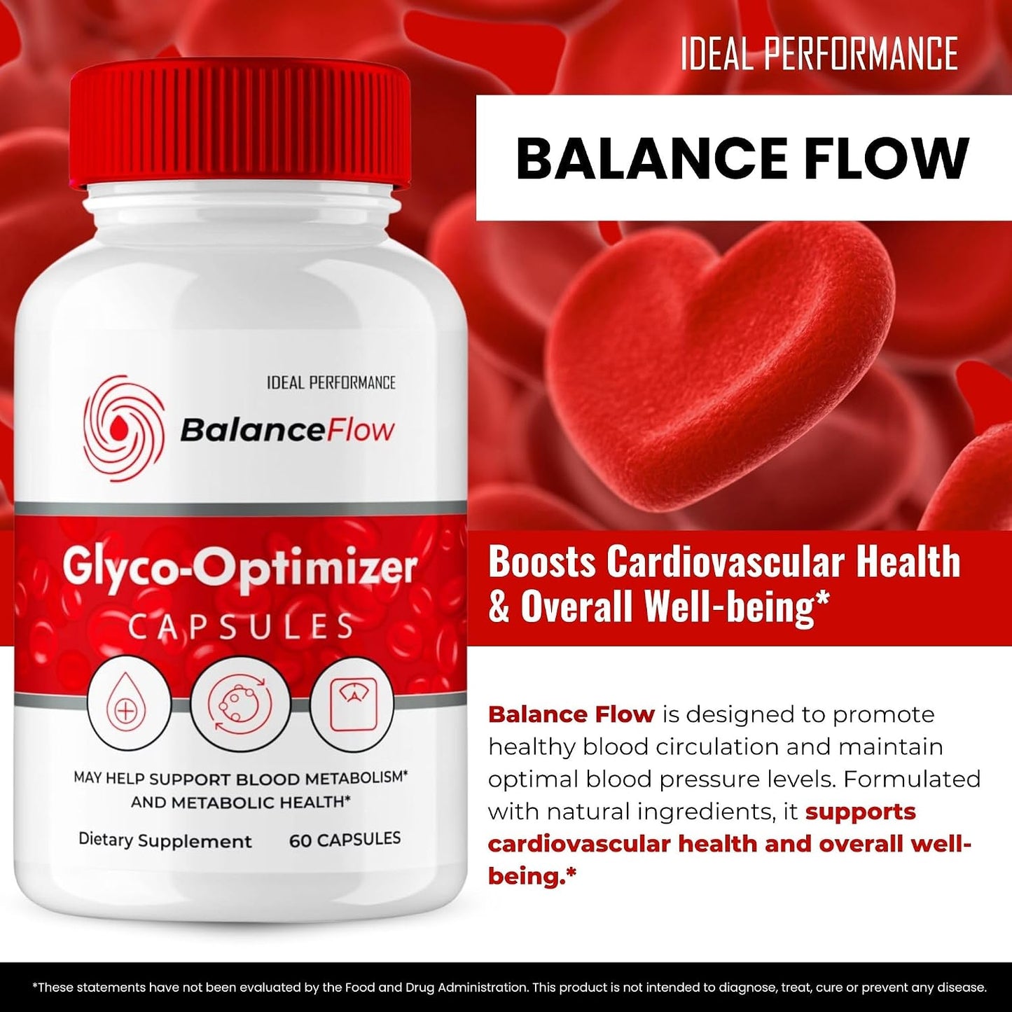 Balance Flow Glyco Optimiser Supplement Capsules - Maximum Strength All Natural Advanced Formula (2 Pack) - görsel 4