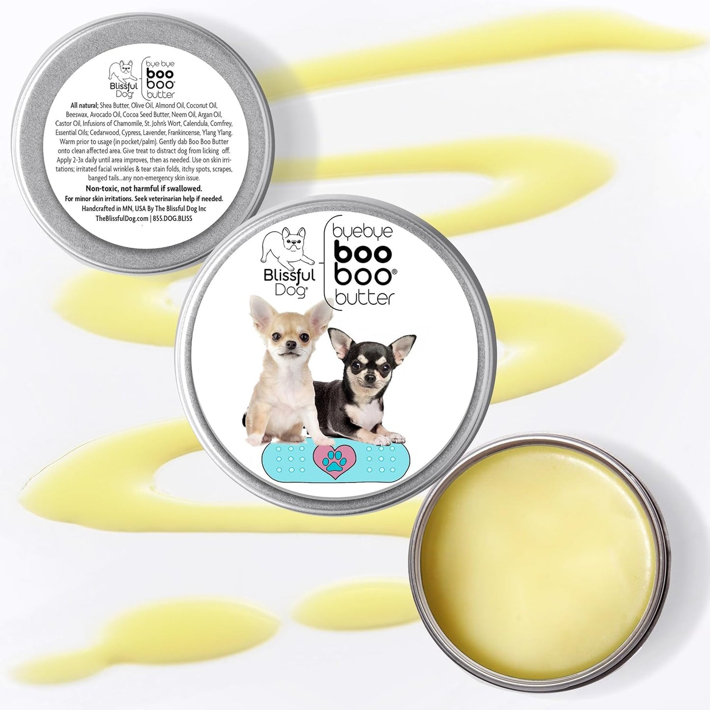 The Blissful Dog 1 oz TIN Chihuahua Booboo Butter - görsel 2