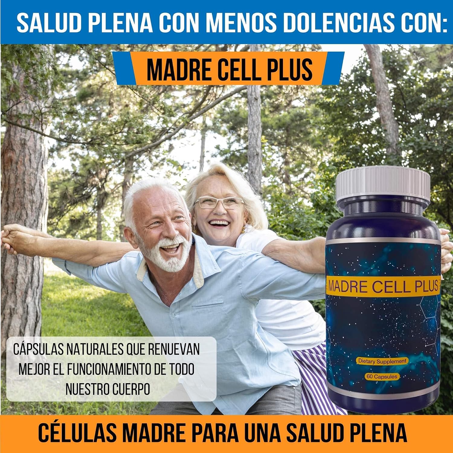 Madre Cell Plus – Pure AFA Blue-Green Algae for Stem Cell Support, 60 Capsules - görsel 2