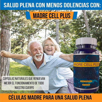 Madre Cell Plus – Pure AFA Blue-Green Algae for Stem Cell Support, 60 Capsules