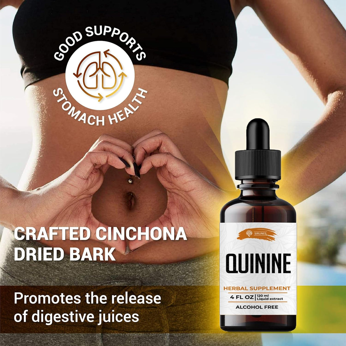 Quinine Tincture Extract – Cinchona Bark Herbal Supplement, 118 ml - görsel 3