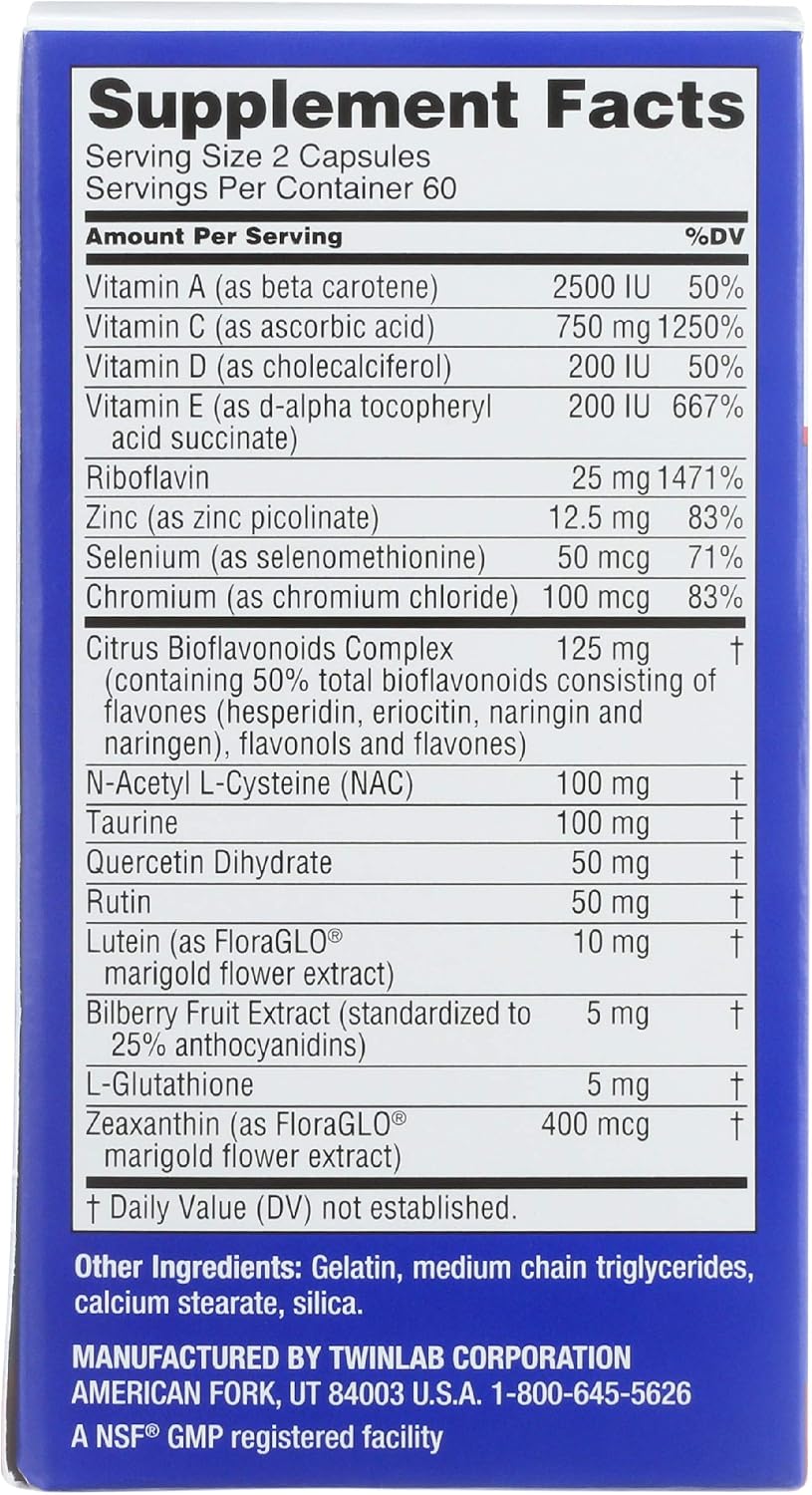Twinlab Ocuguard Plus, 120 Capsules - görsel 2