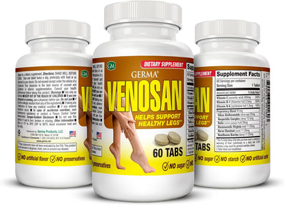 Germa Venosan Food Supplement - Supports Vein Wall Strength, 60 Tablets