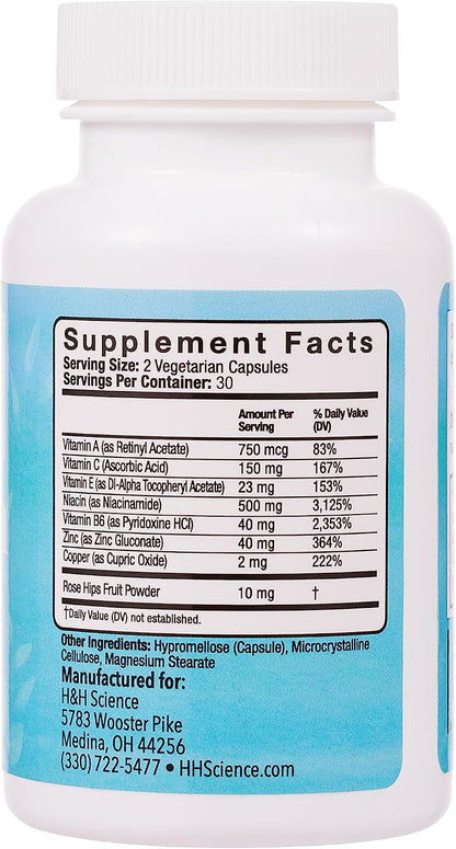 Clear Skin Vitamins for Women & Men - Supplement for Healthy Glowing Skin and Acne Control - Patented and Dermatologist Developed Hormonal & Cystic Acne Pills