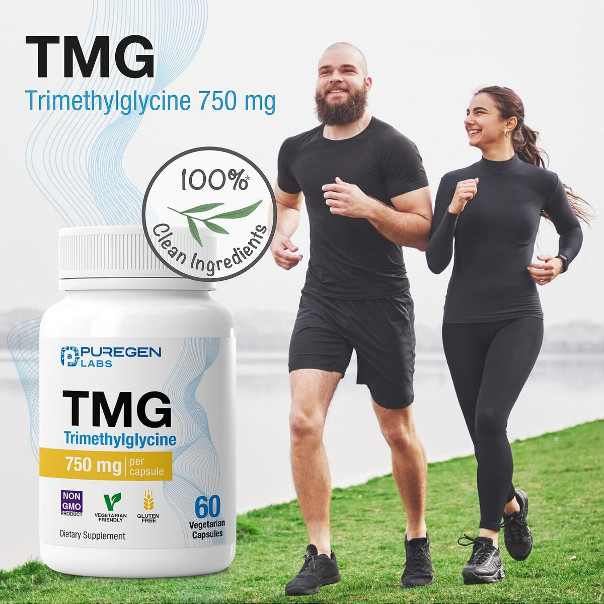 Puregen Labs TMG 750 mg – Trimethylglycine Supplement – 180 Vegetarian Capsules (3 Pack) - görsel 7