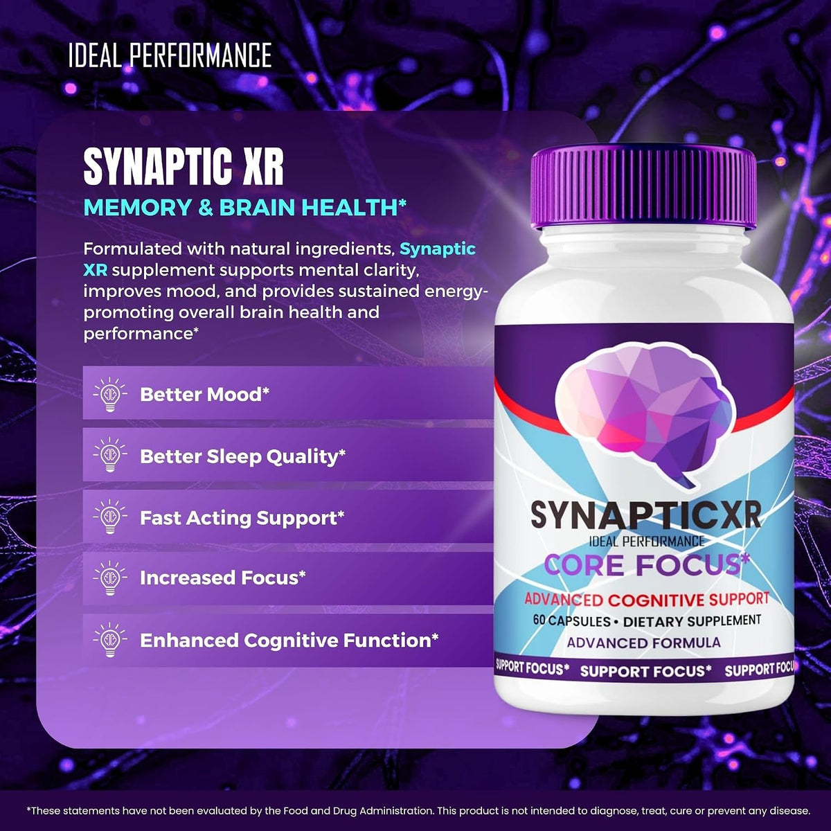 Synaptic XR Capsules – Nerve Health Support | Maximum Strength (3-Pack) - görsel 4