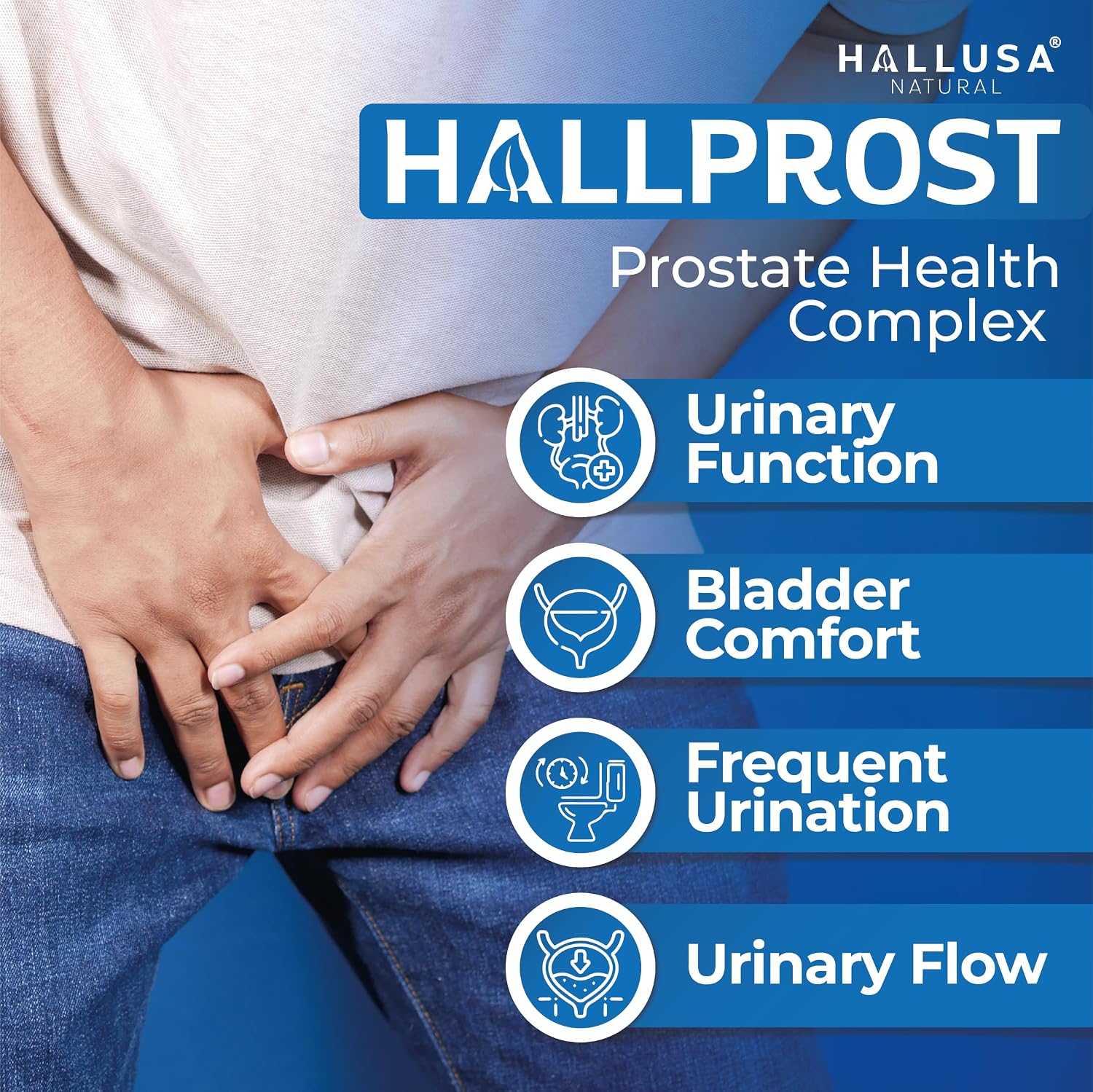Hallusa Natural Hallprost – Prostate & Urinary Support Supplement (60 Capsules) - görsel 4