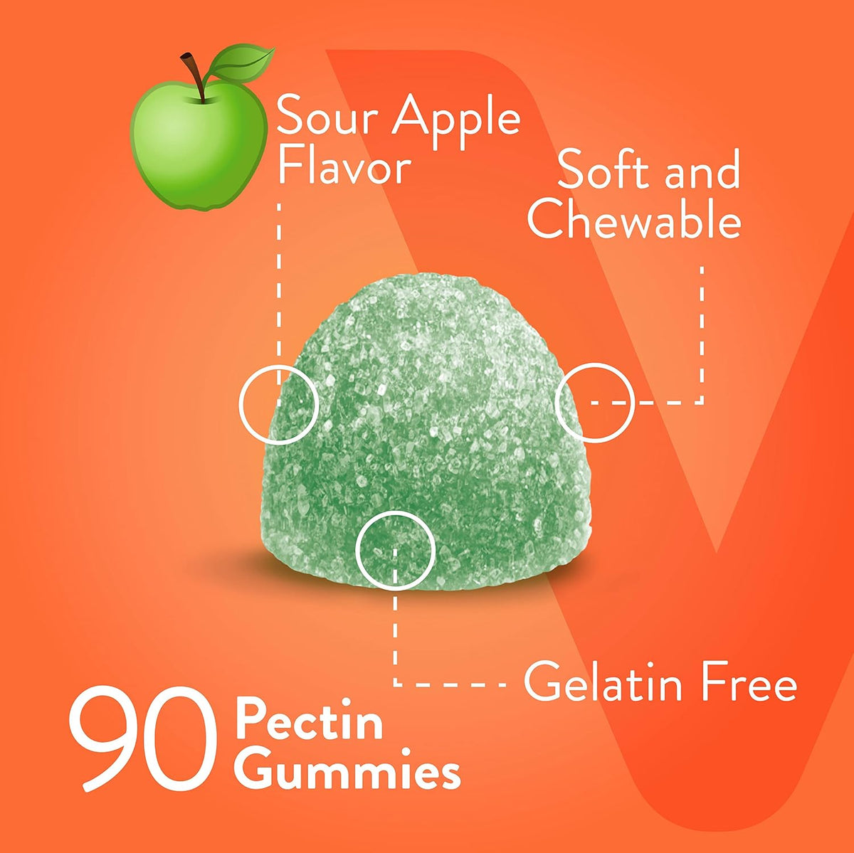Viteey Chewable Vitamin C Gummies for Adults - 1050mg Maximum Strength | Immune Support - 90 Count - görsel 4