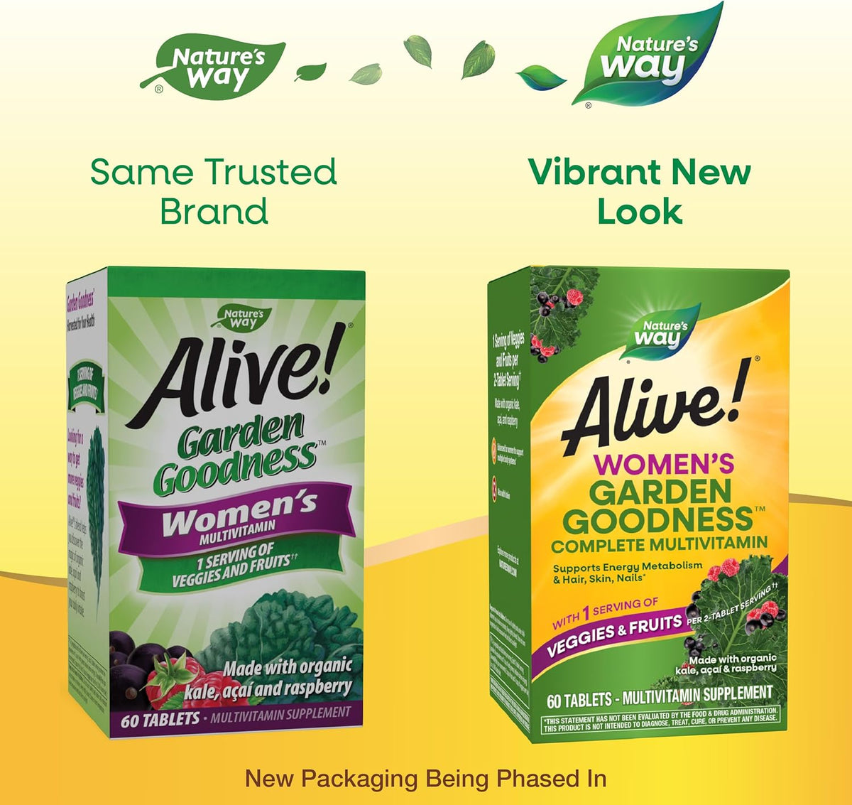 Nature's Way Alive! Women's Garden Goodness Complete Multivitamin, 60 Tablets - görsel 2