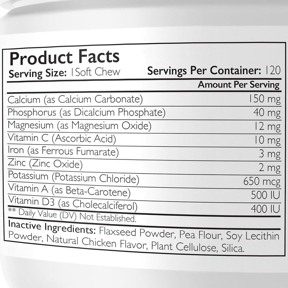 Nutrition Strength Vitamins for Nursing Dogs to Support Lactation and Post-Natal Recovery, Promote Milk Quality and Healthy Puppies with Calcium, Phosphorus, Magnesium and Zinc, 120 Soft Chews - görsel 3