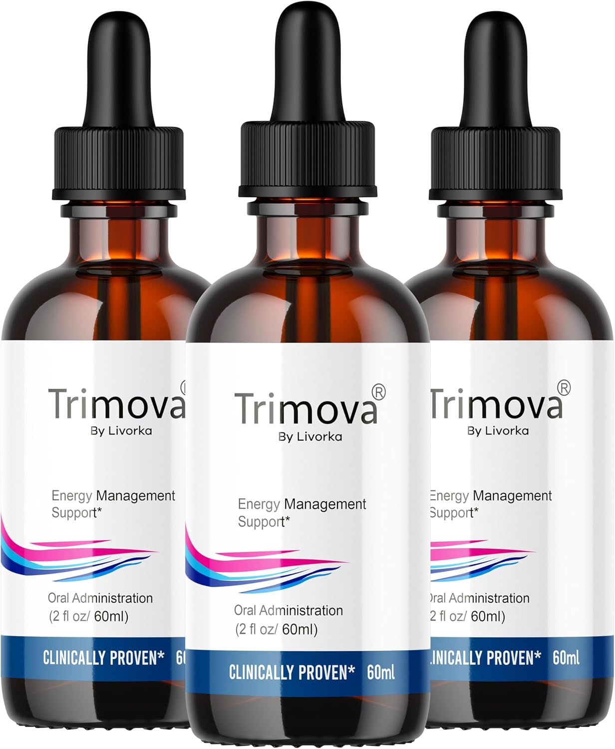 Trimova Metabolic Support Liquid Drops – Advanced Formula, 3 Bottles (90-Day Supply) - görsel 1
