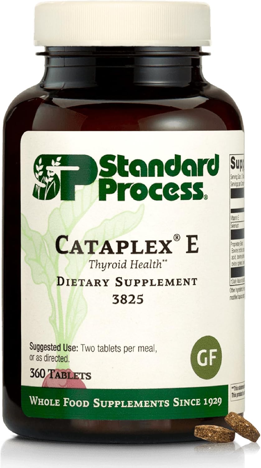 Standard Process Cataplex E Thyroid Health Dietary Supplement - Gluten-Free, Non-Dairy & Non-Soy - Endocrine Gland Health Support - 360 Tablets - görsel 1