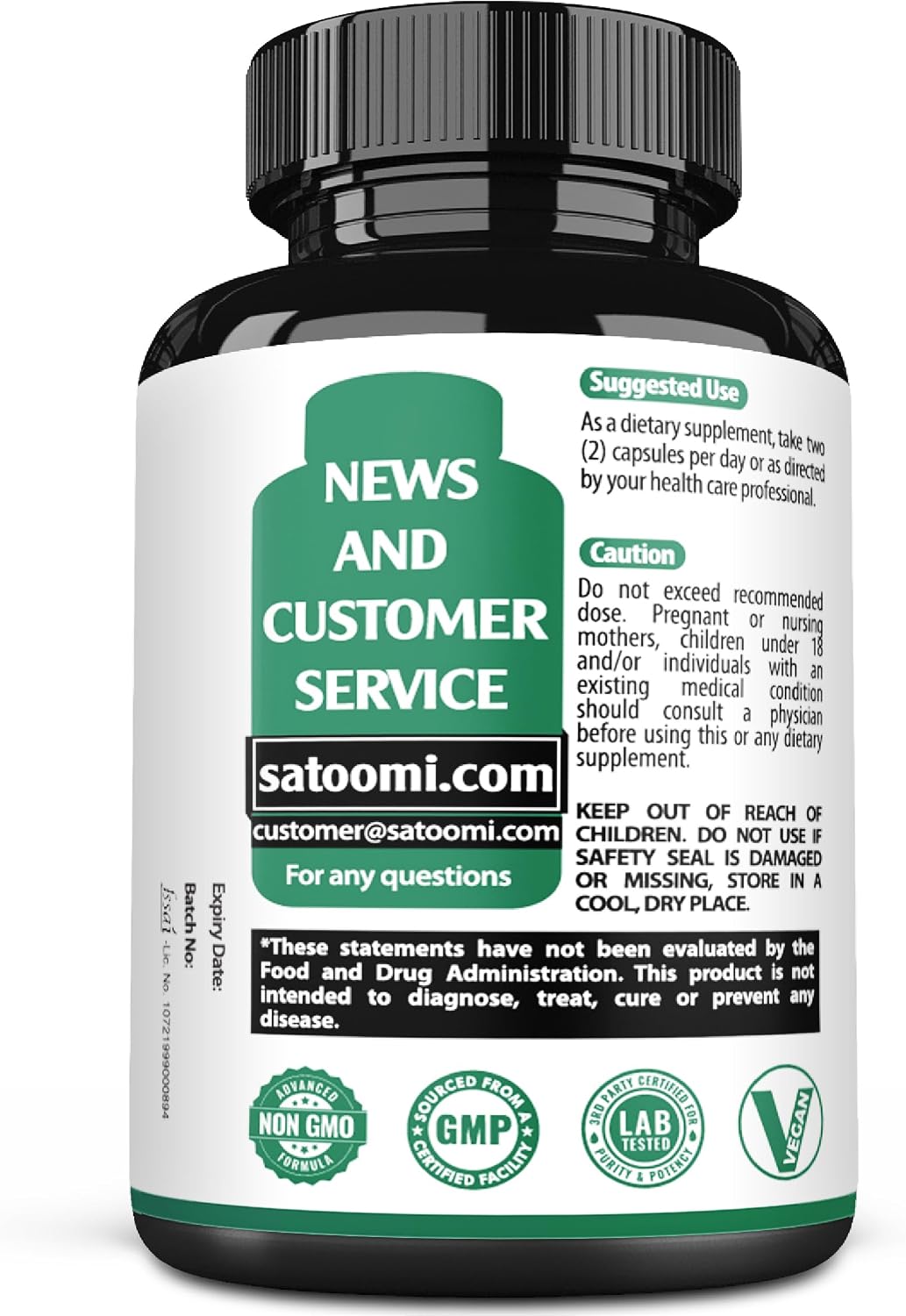 Satoomi 9in1 Moringa Capsules – Featuring Moringa, Turmeric, Boswellia, Ginger, Ashwagandha, Ceylon Cinnamon, Berberine, Milk Thistle & Resveratrol | 60 Count - görsel 9