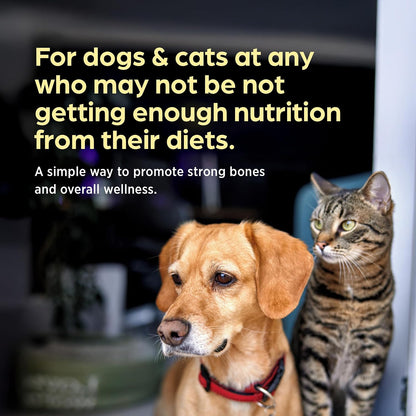 Pet-Cal Calcium, Phosphorus and Vitamin D Supplement for Dogs and Cats - 60 Chewable Tablets