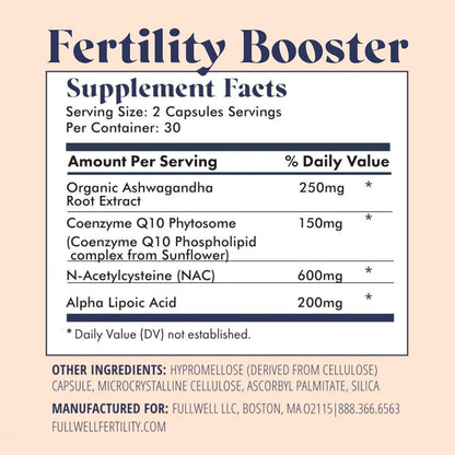 FullWell Women's Fertility Trio - Fertility Booster, Prenatal Multivitamin & Fish Oil for Conception Support