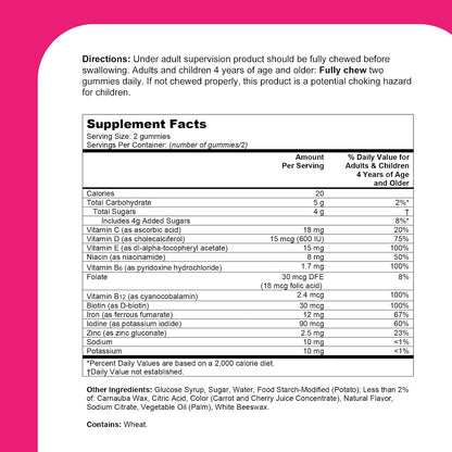 One A Day Kids Multivitamin with Iron Gummy - 60 Count