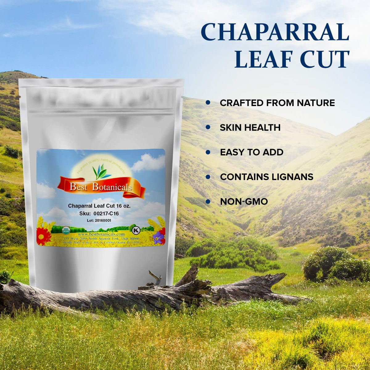 Best Botanicals Chaparral Leaf Cut, 16 oz (454 g) - görsel 2